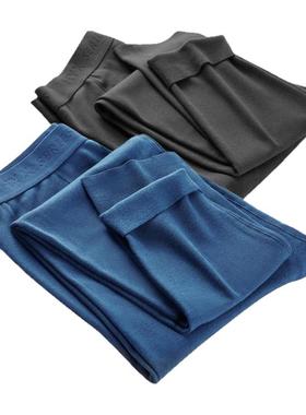 恒源祥蚕丝棉裤秋裤男士保暖裤莫代尔加绒毛裤防寒加厚男衬裤打底