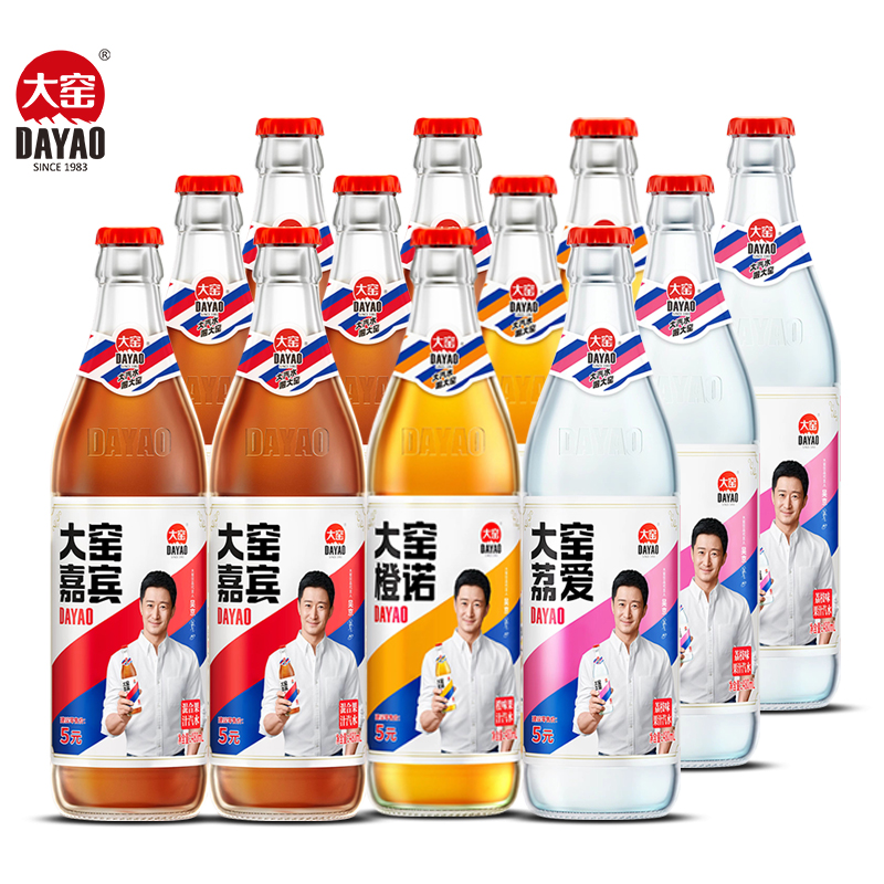 大窑果汁汽水饮料480ml*6瓶特批