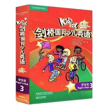 假一赔百】 Kid's Box 外研社剑桥国际少儿英语第二版学生包1一2二3三4四5级点读版剑桥少儿英语用书KB扫码听音频