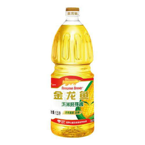 金龙鱼玉米油1.5L非转基因压榨胚芽油家用炒菜烹饪植物食用油正品