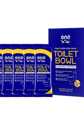 ONEFULL马桶泡泡粉泡腾片洁厕剂洁厕灵强力泡沫清香型厕所清洁剂