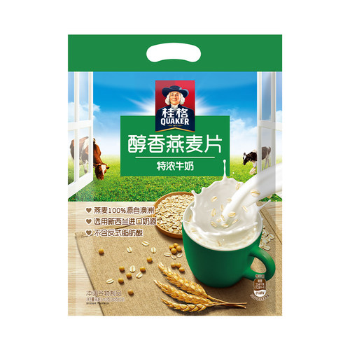 540g特浓牛奶冲饮早餐燕麦片