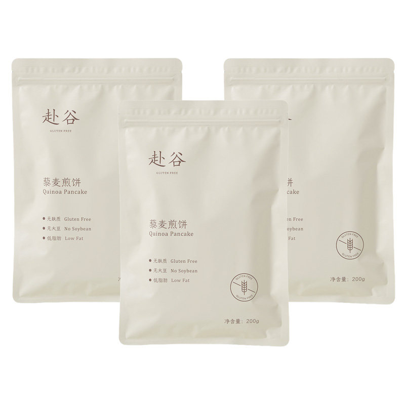 赴谷无麸质藜麦煎饼无小麦零大豆敏宝素食早餐五粮杂粮煎饼蛋卷