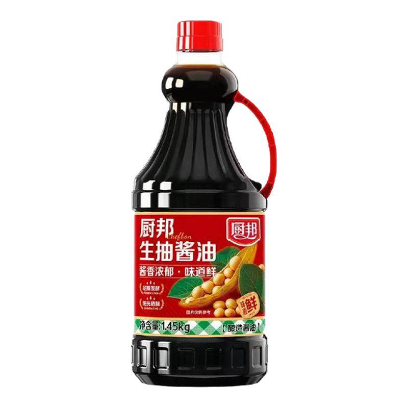 厨邦生抽酱油1.45kg黄豆发酵炒菜凉拌鲜味生抽蒸鱼增香提鲜-K