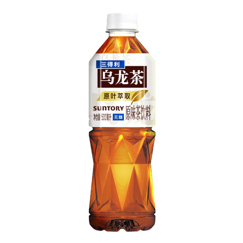 【秒杀】三得利无糖茶无糖乌龙茶饮料0卡0脂肪500ml*15瓶整箱