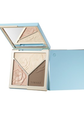 彩棠TIMAGE高光修容盘三色一体阴影哑光珠光面部提亮立体修饰轮廓
