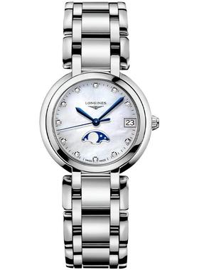 Longines浪琴正品手表新款心月系列月相石英女表L8.115.4.87.6
