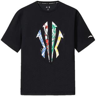 安踏凯里·欧文开学篮球冰丝短袖 透气t恤上衣男172621109 男女夏季