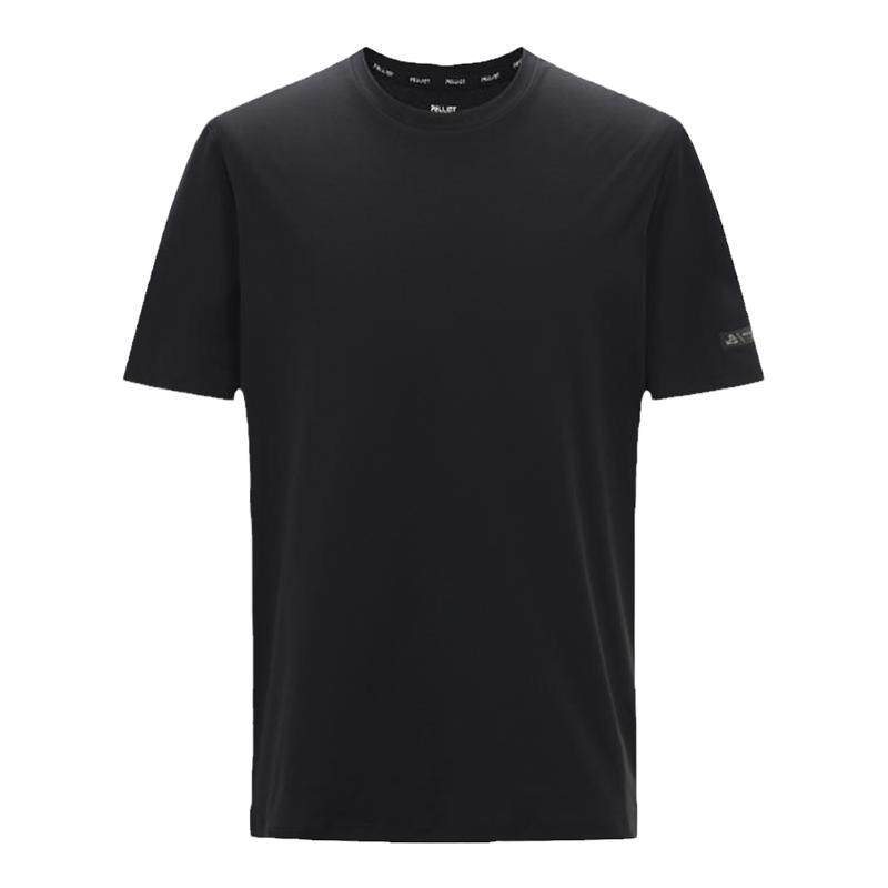 伯希和速干T恤男透气圆领黑色休闲短袖上衣户外徒步运动半袖内搭