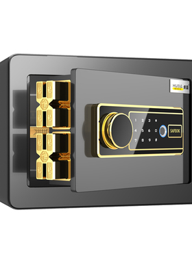 虎霸保险柜家用小型20/25/45cm指纹密码保险箱办公WIFI防盗儿童存钱罐男孩款迷你报警保管箱2025新款搬不走