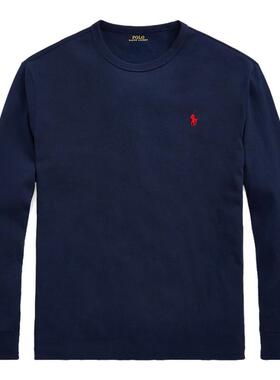 正品RALPH LAUREN拉夫劳伦男长袖T恤棉平纹针织小马标圆领打底衫