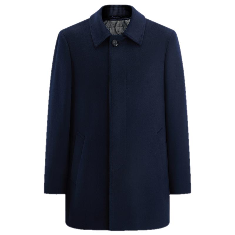 羊絨翻領大衣雅戈爾冬季