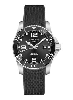 Longines浪琴正品手表男 康卡斯机械陶瓷外圈潜水表L3.781.4.96.9