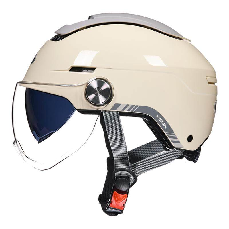野马YEMA新国标3C认证电动车头盔男女夏季半盔四季摩托车安全帽