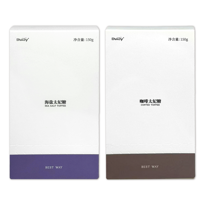 BWAY海盐/咖啡太妃糖烘焙零食结婚喜糖休闲零食150g/盒【新包装】