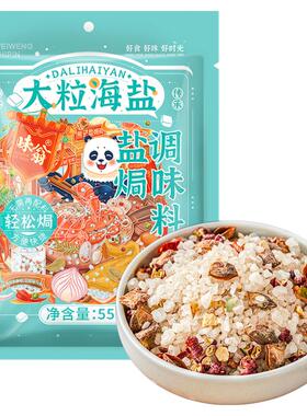 味翁大粒海盐盐焗调味料海鲜粗盐盐焗专用八角香料调味包盐焗鸡粉