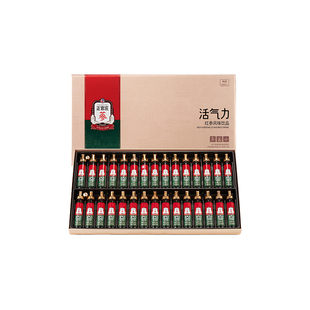正官庄活气力红参饮品20ml 大枣枸杞肉桂干姜 30瓶