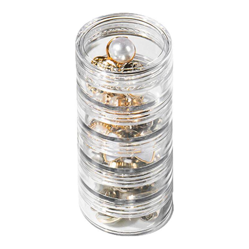 黄金收纳盒抗氧化精致叠加首饰多层戒指项链耳钉便携透明饰品盒美,收纳整理,首饰盒,淘宝优惠券,粉丝福利购,淘宝优惠卷