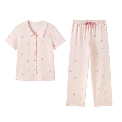 全棉时代男女士针织家居服套装