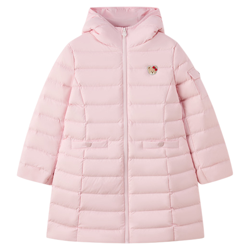 【三防】PawinPaw卡通小熊童装25年冬季新款女童中长款羽绒服,童装/婴儿装/亲子装,羽绒服,淘宝优惠券,粉丝福利购,淘宝优惠卷