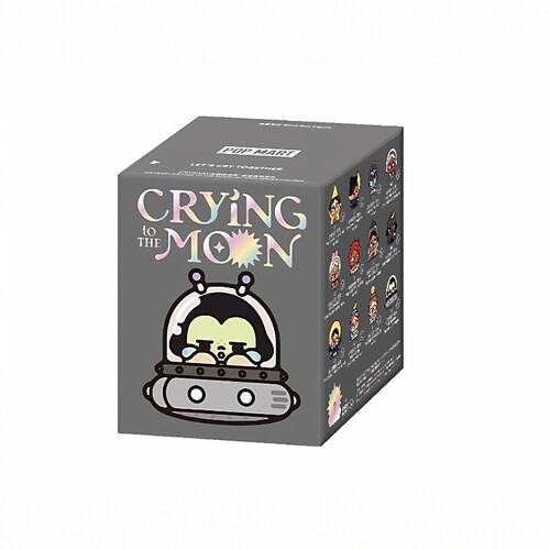 【壹号】POPMART泡泡玛特Crybaby哭娃出走的月亮-坐坐系列手办