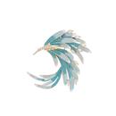 珐琅凤凰渐变胸针新款 毛衣蓝色掐丝胸花女轻奢高级感旗袍精致别针