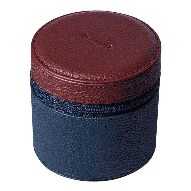 积优手表TC皮单表位圆筒表盒旅行便携家用收藏手表收纳盒