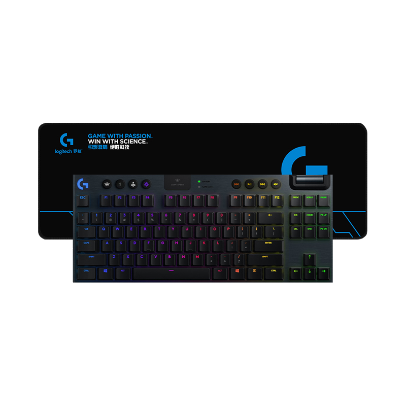 罗技G913TKL三模无线机械键盘蓝牙有线类茶轴矮轴RGB电竞游戏87键