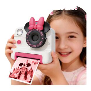 迪士尼正版拍立得儿童相机双摄可打印照片新年送女孩儿童生日礼物