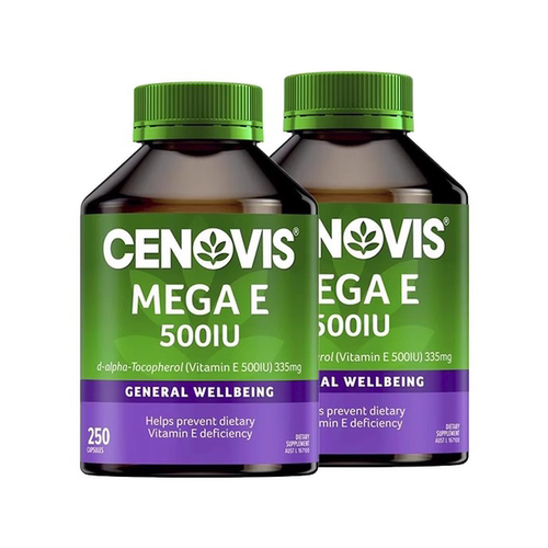 澳洲圣诺CENOVIS萃益维圣诺天然维生素E软胶囊VE250粒两瓶组合装