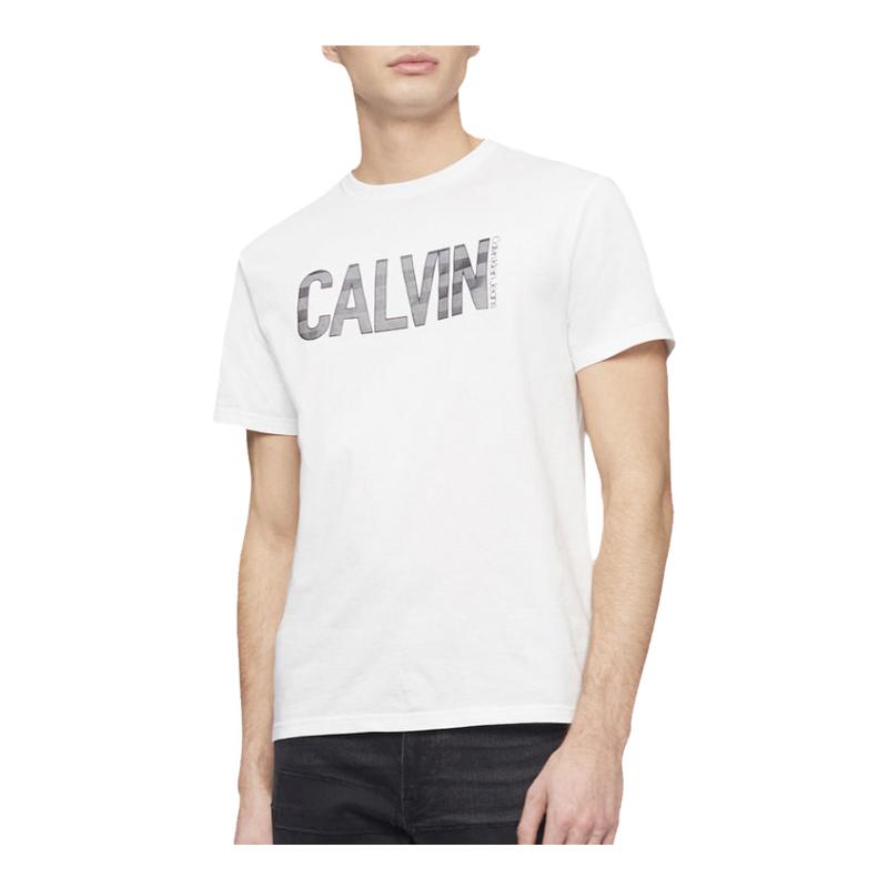 美国CK字母圆领短袖T恤打底衫