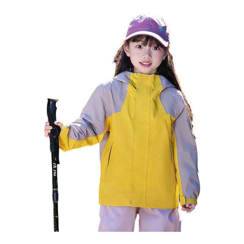 小骆驼儿童冲锋衣2026新款连帽防风防水大童户外运动服男女童外套