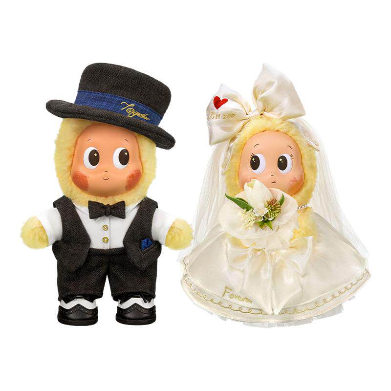 POPMART泡泡玛特星星人怦然心动新婚结婚礼盒礼物压床娃娃订婚求