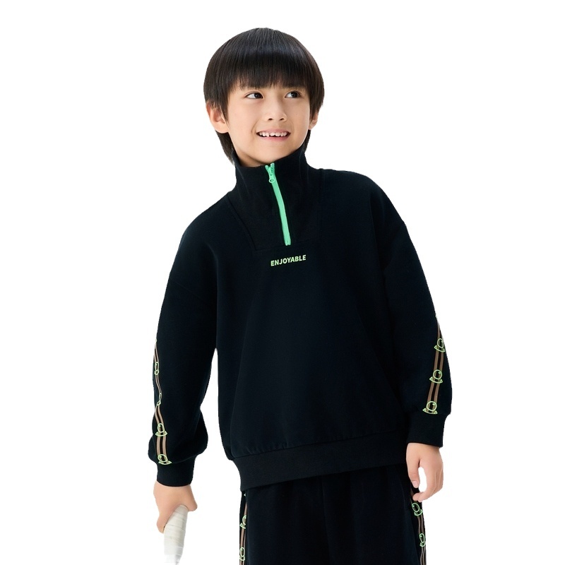 【商场同款】马拉丁童装儿童卫衣冬装新款男童大童印花立领卫衣