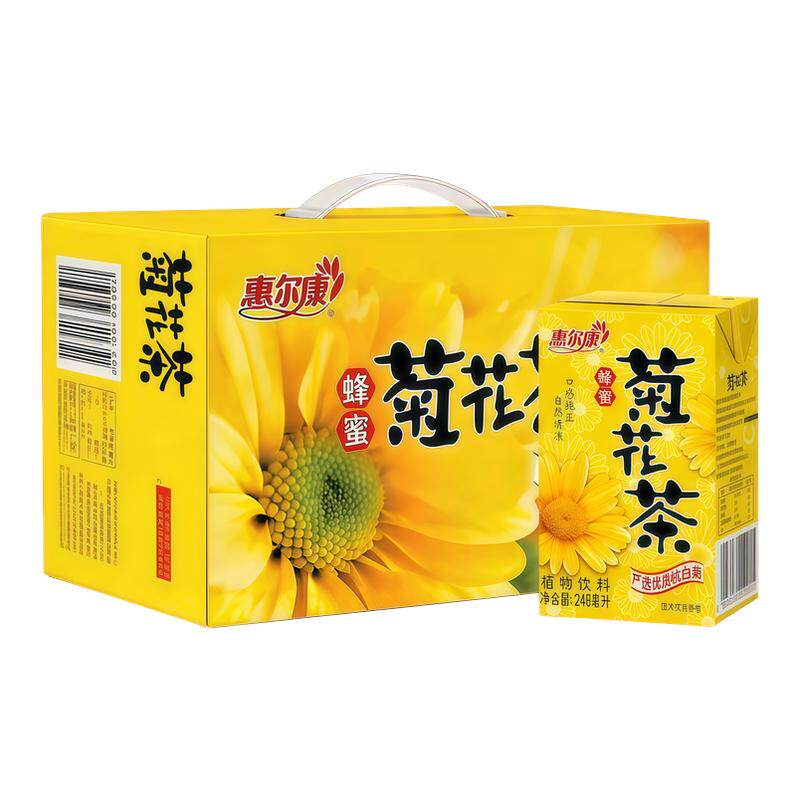 惠尔康菊花茶248ml*24盒整箱