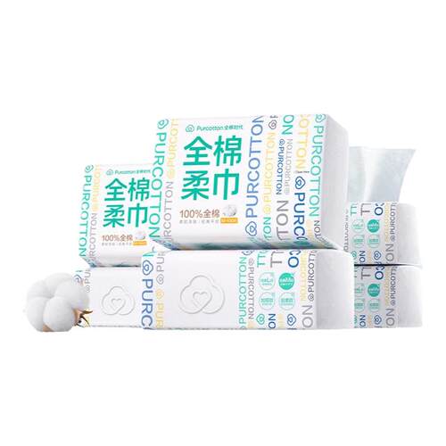全棉时代全棉100片棉柔巾