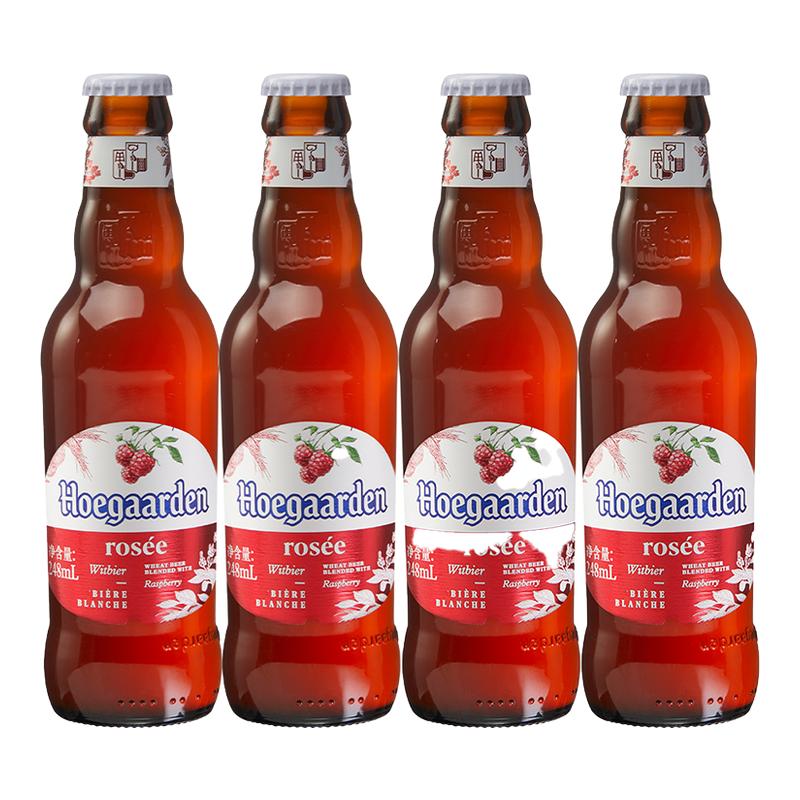 福佳玫瑰红果味啤酒248ml*4瓶