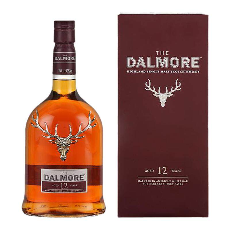 Dalmore大摩12年700ML苏格兰单一麦芽威士忌海外进口正品洋酒帝摩