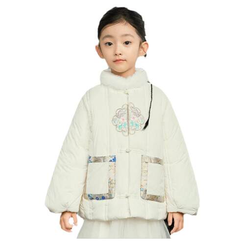 巴拉巴拉女童棉服儿童新中式外套