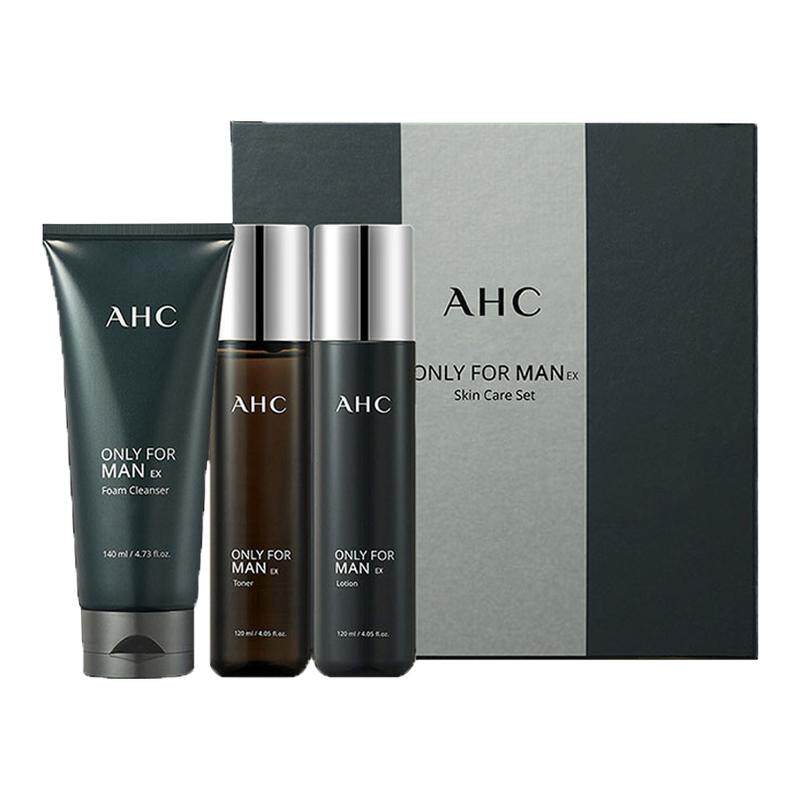 AHC爱和纯男士水乳套装平衡洗面奶三件套盒清爽补水保湿27年2月