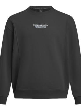 UA安德玛外套男士秋冬新款OG 96休闲运动宽松黑色卫衣6010096-001