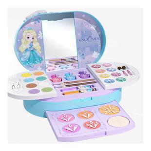 儿童化妆品玩具套装 3女孩6岁生日礼物小孩公主彩妆盒指甲油无 正品