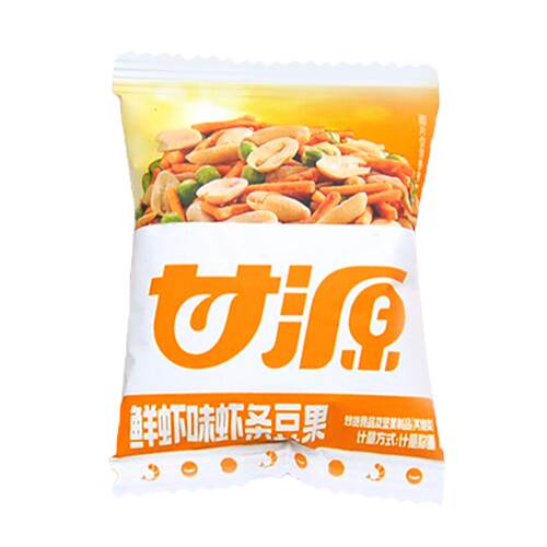 甘源虾条豆果鲜虾味烤肉味小包装