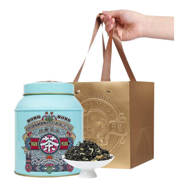 香港虎标特级茉莉花茶茉香绿茶120g罐装浓香型自己喝绿茶叶送礼,茶,茉莉花茶,淘宝优惠券,粉丝福利购,淘宝优惠卷