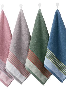 2条金号挂式擦手巾毛巾A类纯棉方巾洗脸全棉云柔无捻纱擦手布A类