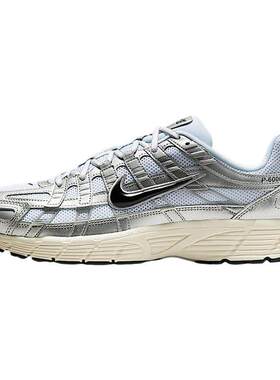 nike耐克男鞋2025夏P-6000银色网面缓震耐磨休闲跑步鞋CD6404-105