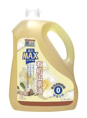 盒马有机山茶油(0反式脂肪酸) 5L食用油冷榨茶籽油