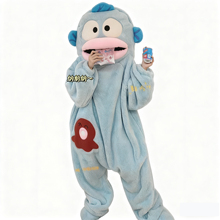 小丑鱼连体睡衣秋冬珊瑚绒加厚保暖搞怪卡通睡袍男女孩儿童家居服