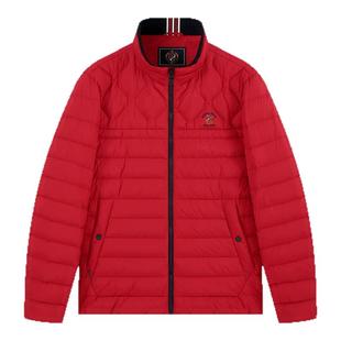 【不易跑朵绒】比华利保罗秋冬新款男款白鸭绒羽绒服立领排骨服