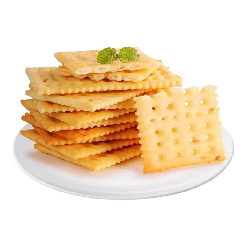 比超市便宜的海盐苏打饼干奶盐味咸味梳打无糖精碱性零食代早餐
